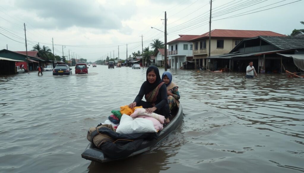 dampak banjir di Baturaja